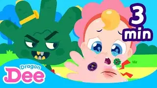 STOP🖐 Picking Scabs!!🩹 | Germs Attack, Scabs Protect 🚨 Safety Game & Rap Battle | Dragon Dee Kids