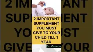 2 Important supplement for babies till 1 year #vitamind #iron #shorts
