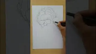 how I use grid method, #outline #drawing/Art studio of Yograj