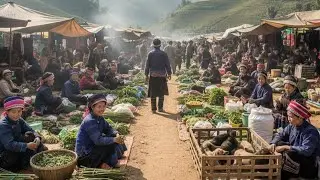 Lung Ho Market Ha Giang 🇻🇳 | Ethnic Minority Market in Northern Vietnam