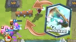 Clash Royale - UNLOCKED! The Log Gameplay and The Log Deck!