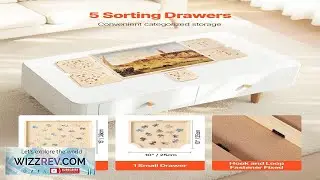 VEVOR 2000 Piece Rotating Puzzle Board with 5 Drawers and Cover 40x29