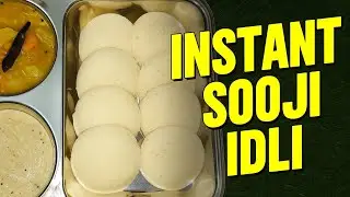 Instant Rava Idli | 10-Minute Sooji Idli Recipe for a Quick Breakfast | No Fermentation