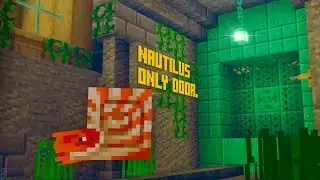 I Made a Nautilus Only Door in Vanilla Minecraft