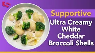 Ultra Creamy White Cheddar Broccoli Shells | Gourmet Mac & Cheese for SAD