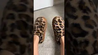 Cheetah house slippers on sale now! #fok #cheetah