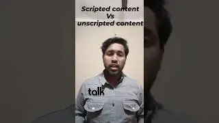scripted content vs unscripted content #onlinebusiness#contentmarketing#socialmediamarketing
