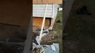 Step 1: Before and After Foundation Repair by Replacing Concrete Wall