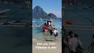 the actual site of palawan el nido islands hoping 30th july 2025. #palawan #beach #travel #island