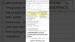 How to Get Numbers only from a Cell Text String in Microsoft #Excel 365 #shorts REGEXEXTRACT