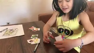 Baolan practice her Chinese with Little Fox Chinese Stories- 贪婪的猴子