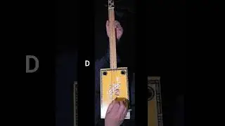 WHAT A TUNED CIGAR BOX GUITAR SHOULD SOUND LIKE!  G TUNING (G, D, g)