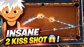 Insane 2 kiss shot 😱 - 8 ball pool