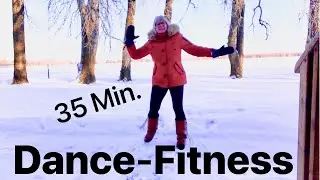 35 min BEGINNER LOW IMPACT DANCE-FIT in the SNOW