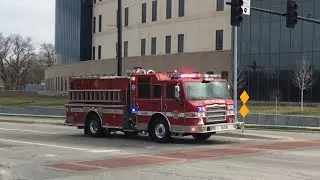 Olathe, KS FD Engine 55 Responding 3-27-22 1003hrs