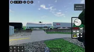 CSX Manifest Train with a 1 Helper.