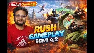BGMI LIVE 🔴 | 4.2 Update Squad Tabahi 😈🔥 Erangel & Livik | RuAdi Gaming (Portrait)
