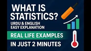 What is Statistics? | Introduction to Statistics in Urdu/Hindi | Statistics Explained for Beginners