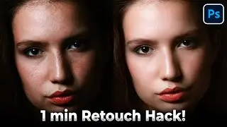 Photoshop 1 min Skin Retouch HACK!