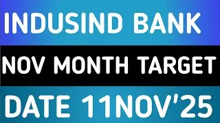 INDUSIND BANK STOCK LATEST NEWS 11NOV'25/INDUSIND BANK SHARE LATEST NEWS WITH TARGET ANALYSIS 