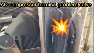 AC compressor terminal blast/compass terminal problem/AC compressor repairing terminal 🧑&zwj;⚖️😲