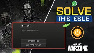 How to Solve Update Requires Restart Error in Call of Duty on PC | Warzone Update Requires Restart