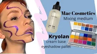 Mixing Medium - Mac cosmetics, Glitter MAKUEP, CREATIVE MAKEUP Cream Eyeshadows - Kryolan