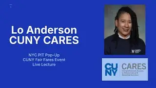 CUNY Fair Fares @ The NYC PIT Pop-Up! 1/16/26 - Lo Anderson Live Lecture