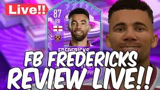 FIFA 22 LIVE 87 FREDERICKS REVIEW FUT BIRTHDAY! LIVE FUT BIRTHDAY PROMO! LIVE ICON MOMENTS TODAY!!