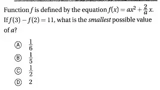 SAT Prep Geometry & Trigonometry 6 Practice Test2 Q20