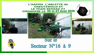 N°6  pêche secteur N° 16 à 9 du 6e  Challenge de L’Europe de pêche au coup à Creutzwald 2020