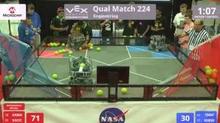 VEX Worlds 2016 - VRC High School - Engineering - Qual 224 (6106A 5107C) 118 vs 198 (750W 8585D)