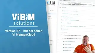 Vi BIM solutions - NEU Version 27 - mit der neuen Vi MengenCloud