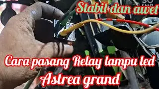 RUBAH ARUS LAMPU DEPAN AC JADI DC PAKAI RELAY