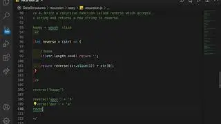reverse string recursively in javascript