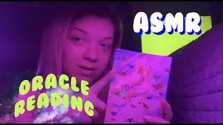 ASMR whispered 🔮 oracle card reading 💚💜 ~ soothing hand movements