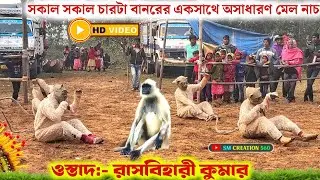 রাসবিহারী কুমারের বিখ&zwj;্যাত বাঁদরনাচ🙆&zwj;♂️Rasbihari kumar Chonach 2025😱Purulia chhau Nach 