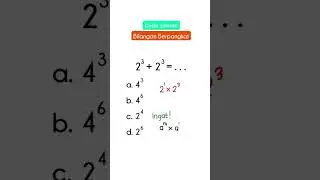 Cara Menghitung Bilangan Berpangkat #matematika #shorts