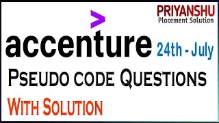 Accenture Pseudocode Questions and answer | Accenture Pseudo Questions | Accenture Pseudocode 2021