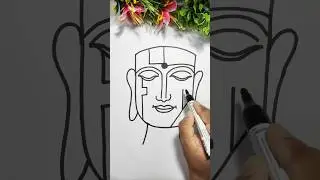 Buddha Abstract face #art #shorts #trendingshorts