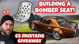 BUILDING A BOMBER SEAT! GIVEAWAY ON MY CHASSIS SWAPPED 65 MUSTANG! AIR BAGS, NOS, TWIN TURBO&rsquo;S!!