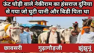 ऊंट की बैकुंठी निकाली  ।  आज नेकीराम का 32 साल बाद ऊंट ने साथ छोड़ा। #camel #nekiram #horse 
