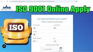 How to Apply for ISO 9001 Certification Online