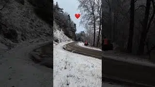 Shacking the snow forest in @french rally monteCarlo @OliverSolberg01 test #wrc #rally #test