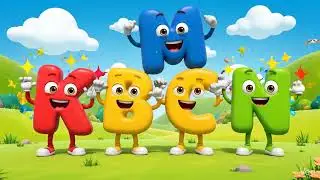 K for Kite 🪁 L for Lion 🦁 M for Monkey 🐒 N for Nest 🐦 | ABC Cartoon Fun