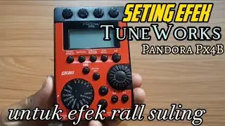 Tutorial #40 || seting efek tuneworks Pandora px4b, enak buat efek suling rall / intro suling
