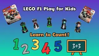 Learn Colors and Counting with LEGO F1 Race Cars! Fun Math and Play for Kids