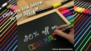 Cedar Markers 2017 Liquid Chalk Markers collection 30% off deal