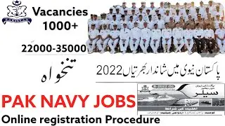 Join pak navy as sailor jobs 2022 | online registration -latest jobs in pakistan/pak navy jobs 2022