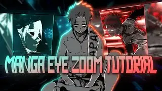 How to Make Manga Eyes Zoom Effect | After Motion Z Tutorial #mangatutorial #tutorial #manga 